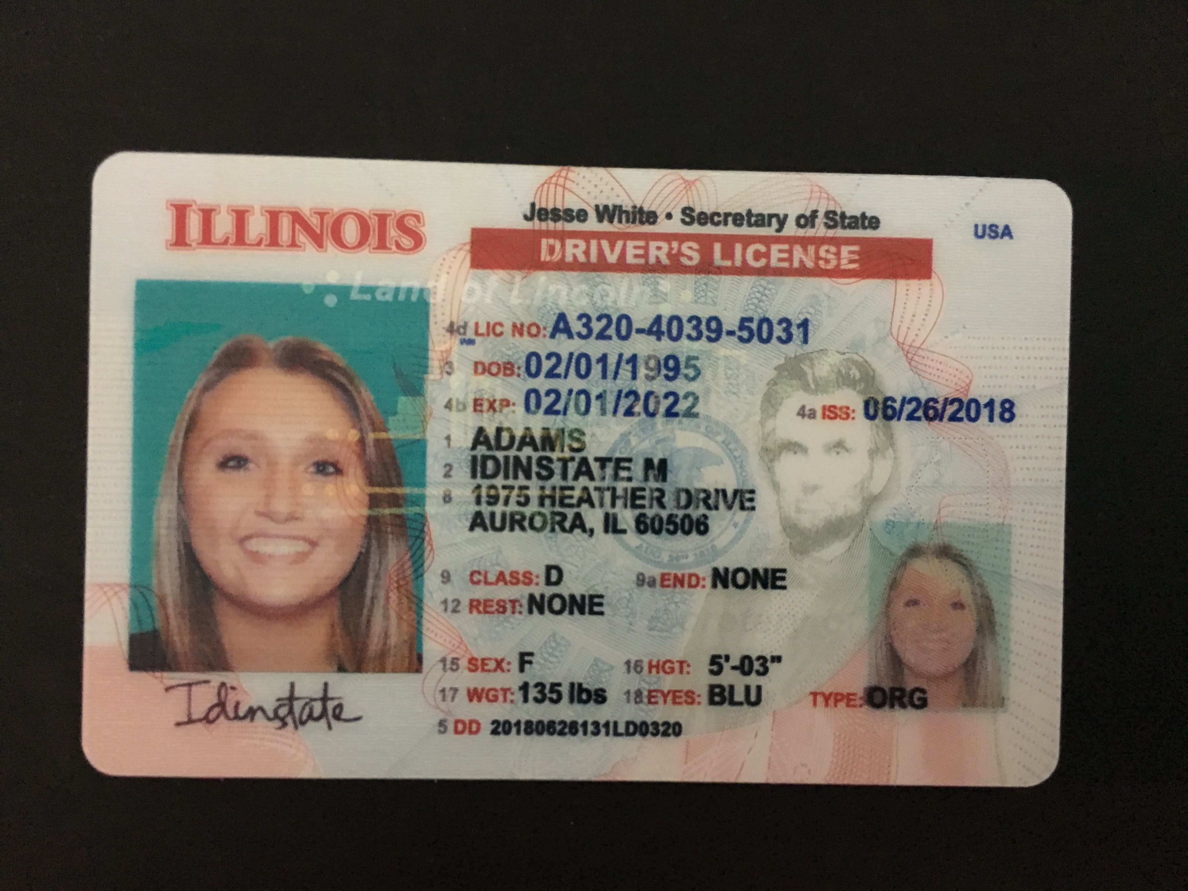 Calculate il drivers license number